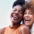two women smiling
